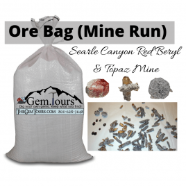 ORE Bulk Bag of Mine Run [SC Red Beryl Mine] (Red Beryl, Bixbyite, Topaz, Pseudobrookite, etc)